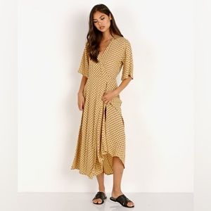 Faithfull The Brand Rivera Midi Wrap Dress